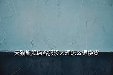 天貓旗艦店客服沒人理怎么退換貨