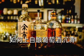 如何上自釀葡萄酒沉清