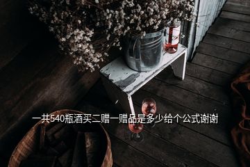 一共540瓶酒買(mǎi)二贈(zèng)一贈(zèng)品是多少給個(gè)公式謝謝