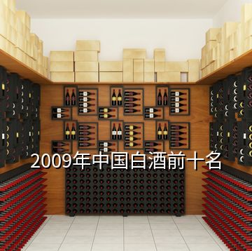 2009年中國(guó)白酒前十名