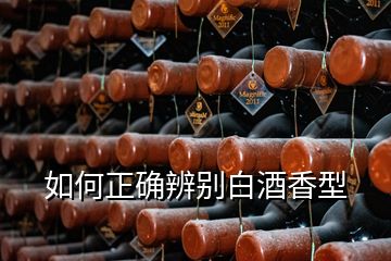 如何正確辨別白酒香型