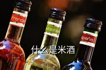 什么是米酒