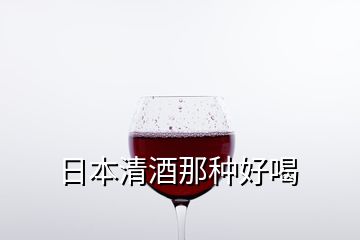 日本清酒那種好喝