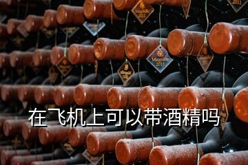 在飛機(jī)上可以帶酒精嗎