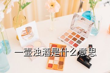 一壺濁酒是什么意思