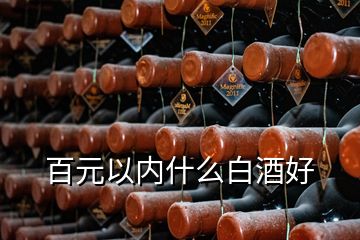 百元以內(nèi)什么白酒好