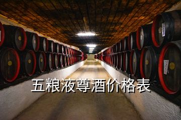 五糧液尊酒價格表