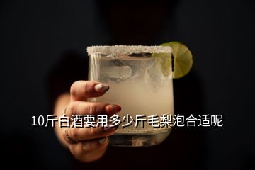 10斤白酒要用多少斤毛梨泡合適呢