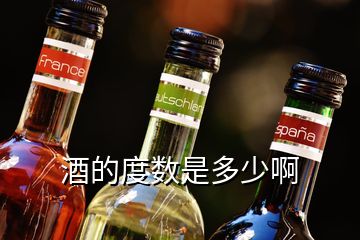 酒的度數(shù)是多少啊