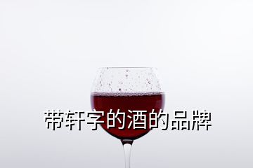 帶軒字的酒的品牌