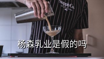 楊森乳業(yè)是假的嗎