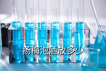 揚梅泡酒放多少