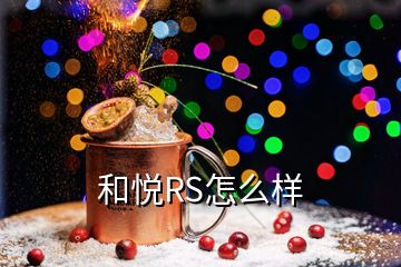 和悅RS怎么樣