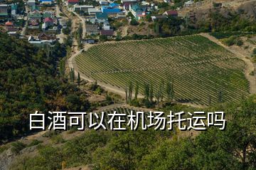 白酒可以在機(jī)場托運(yùn)嗎