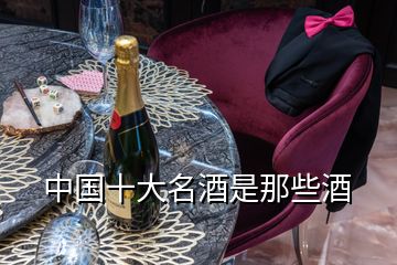 中國(guó)十大名酒是那些酒