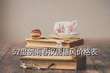 52度劍南春漢唐雄風(fēng)價(jià)格表