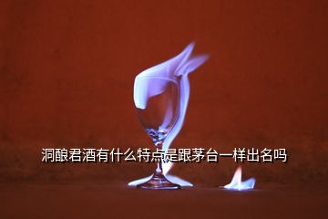 洞釀君酒有什么特點(diǎn)是跟茅臺(tái)一樣出名嗎