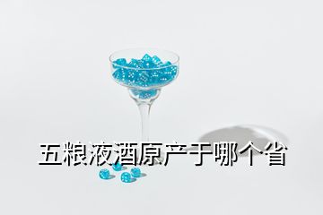 五糧液酒原產(chǎn)于哪個(gè)省