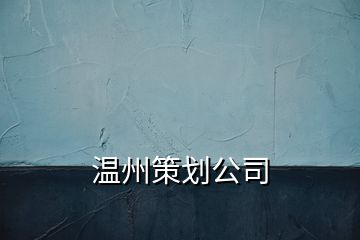 溫州策劃公司