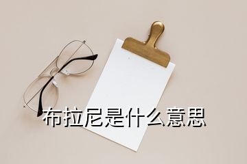 布拉尼是什么意思