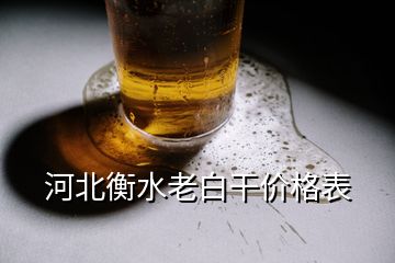 河北衡水老白干價(jià)格表