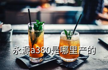 永源a380是哪里產(chǎn)的