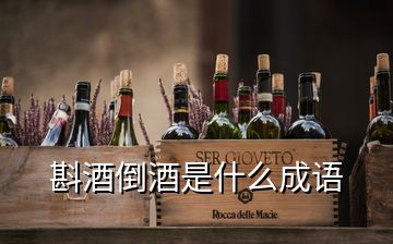 斟酒倒酒是什么成語