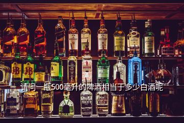 請(qǐng)問一瓶500毫升的啤酒相當(dāng)于多少白酒呢