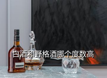 白酒和野格酒哪個(gè)度數(shù)高