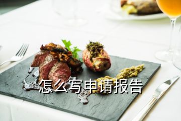 怎么寫申請報告