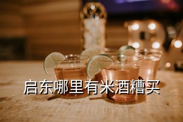 啟東哪里有米酒糟買(mǎi)