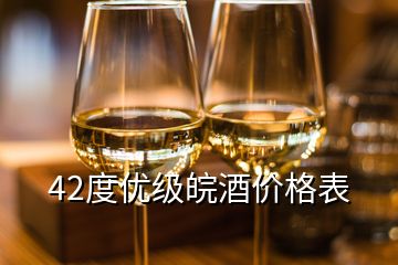 42度優(yōu)級皖酒價格表