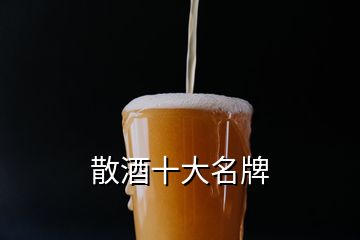 散酒十大名牌