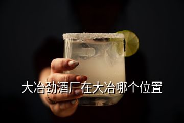 大冶勁酒廠在大冶哪個位置