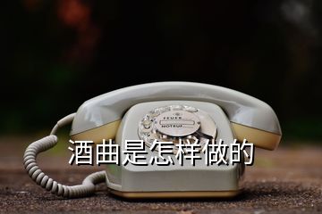 酒曲是怎樣做的