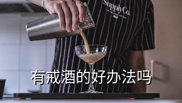 有戒酒的好辦法嗎