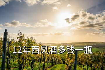 12年西鳳酒多錢(qián)一瓶