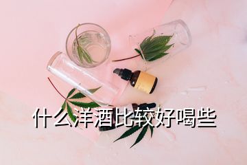 什么洋酒比較好喝些