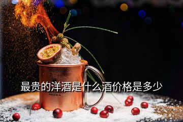 最貴的洋酒是什么酒價(jià)格是多少