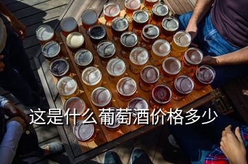 這是什么葡萄酒價格多少