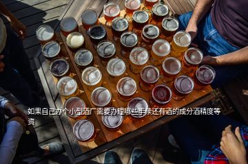 如果自己辦個(gè)小型酒廠需要辦理哪些手續(xù)還有酒的成分酒精度等資