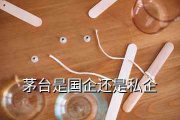 茅臺(tái)是國企還是私企