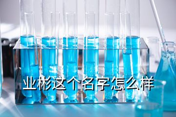 業(yè)彬這個名字怎么樣