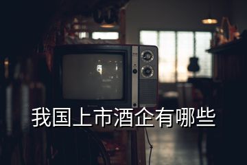 我國上市酒企有哪些