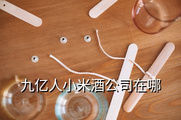 九億人小米酒公司在哪