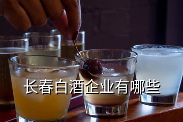 長春白酒企業(yè)有哪些