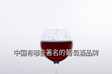 中國(guó)有哪些著名的葡萄酒品牌