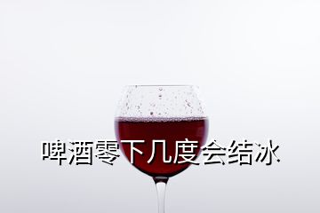 啤酒零下幾度會結(jié)冰