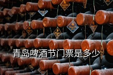 青島啤酒節(jié)門票是多少