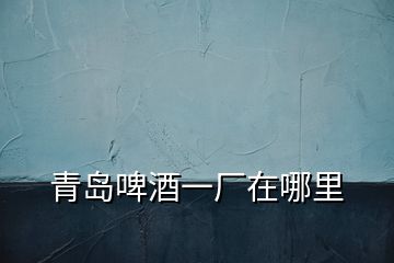 青島啤酒一廠在哪里